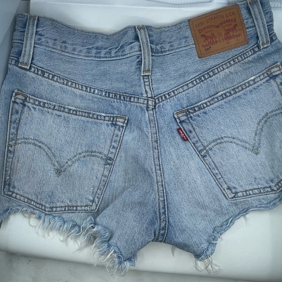 Levi’s size 25 upcycled denim shorts - Picture 11 of 11